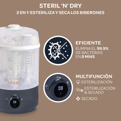 Béaba Steril'n'Dry 2-in-1 flessensterilisator 1 stuk 1 stuk