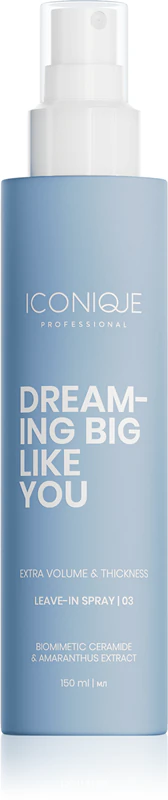 ICONIQUE Professional DREAMING BIG LIKE YOU Volume & Thickness leave-in spray voor volume