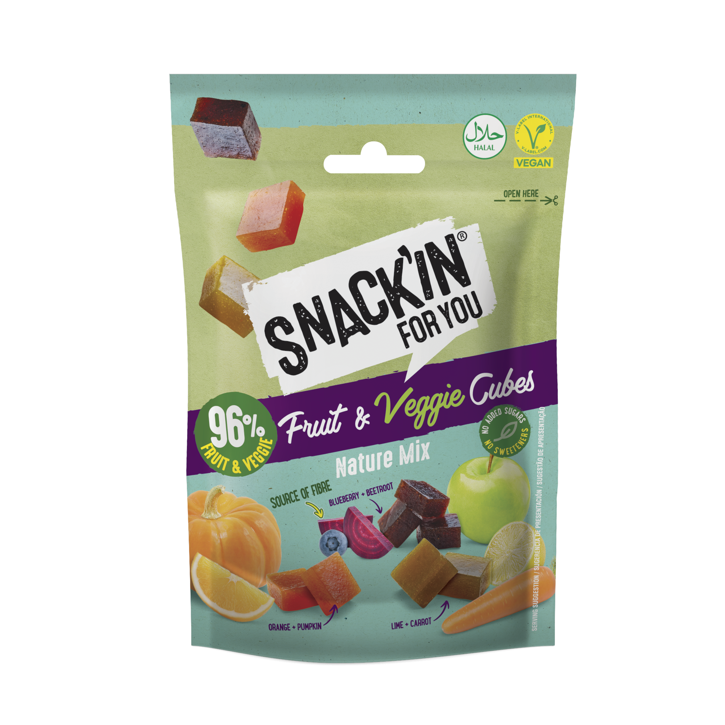 Augļu un dārzeņu kubiņi Uzkodas