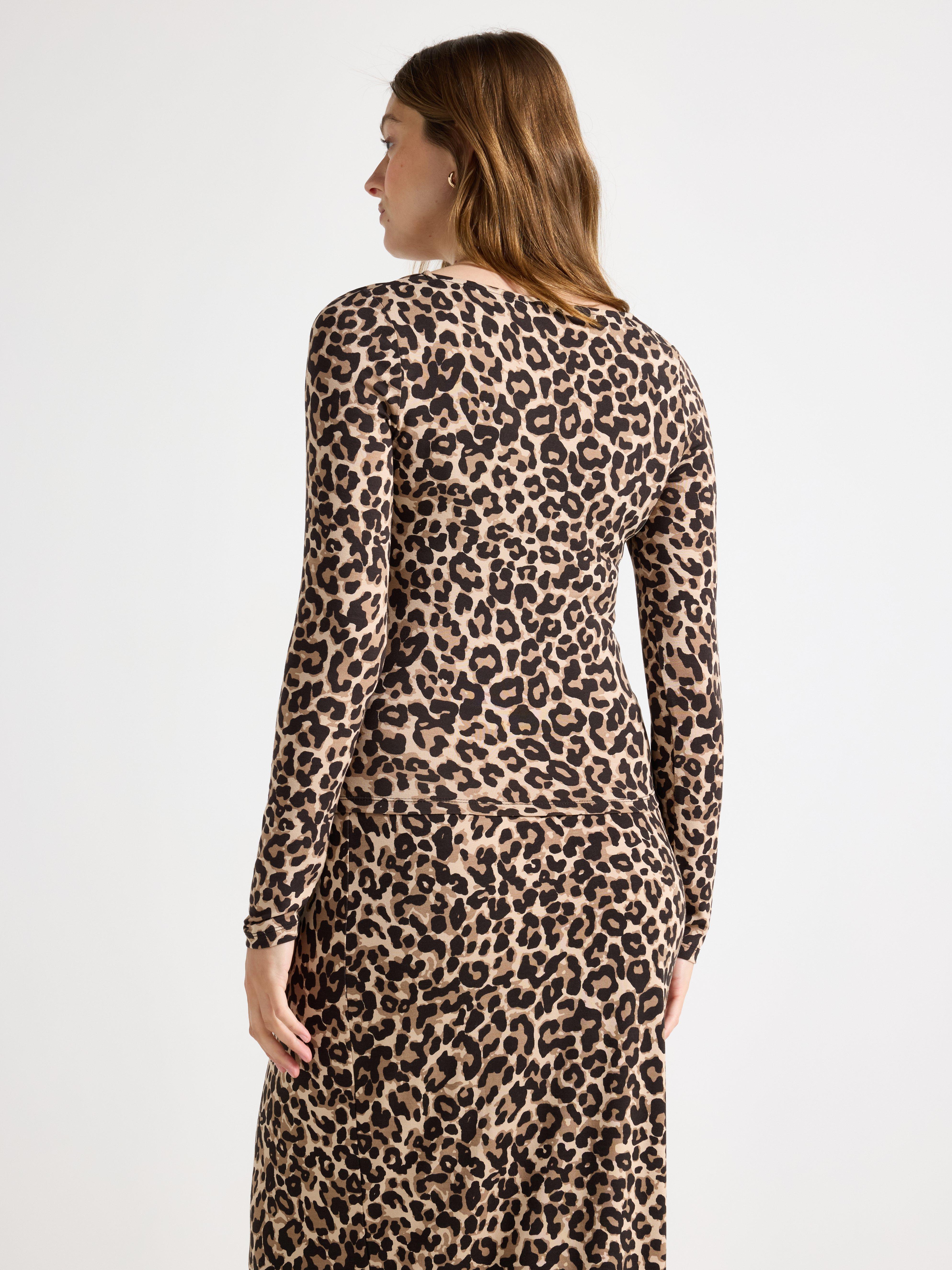Top a maniche lunghe MOM beige