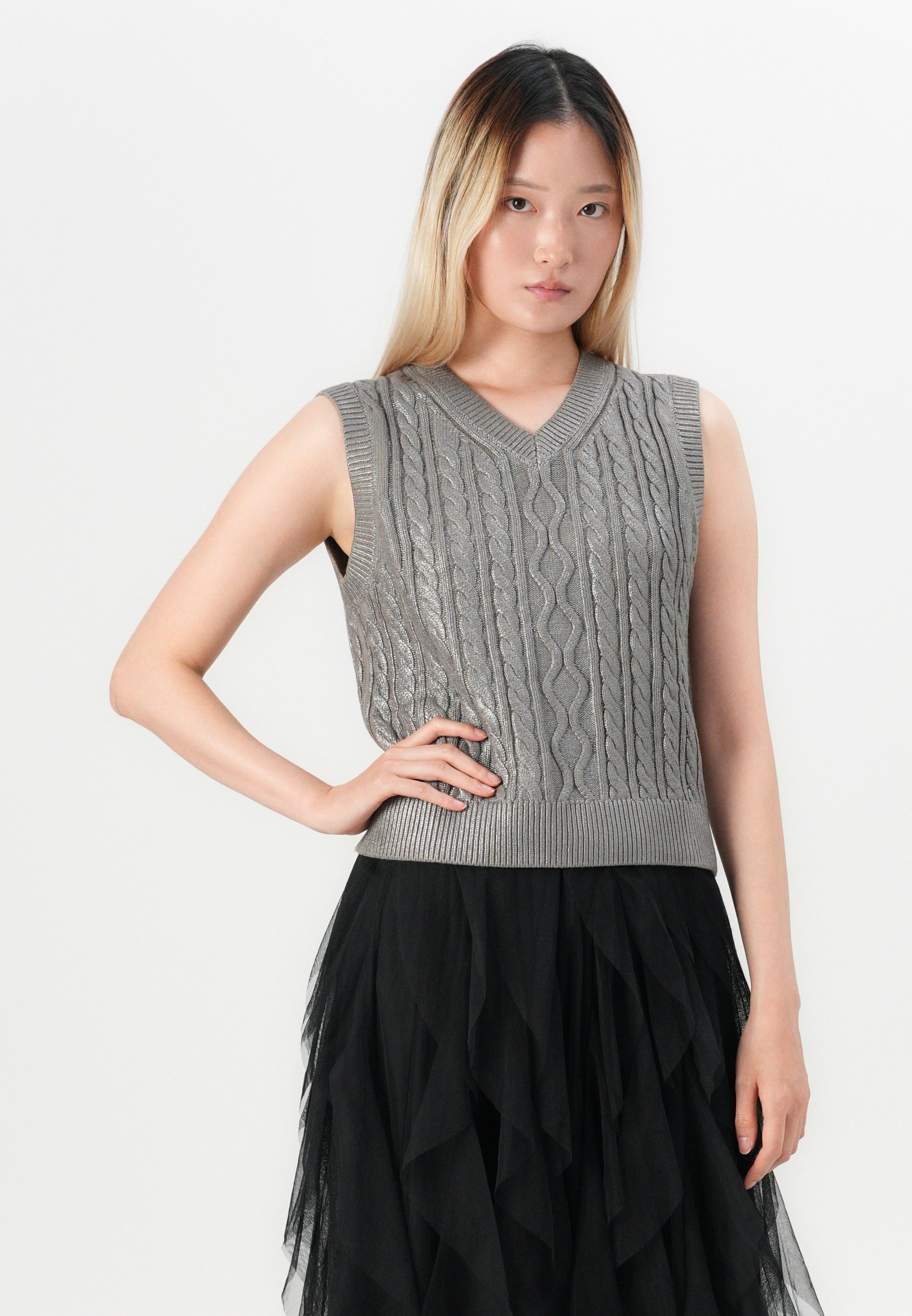 Vero Moda VMRILEY CALF SKIRT - Maxi rok - zwart