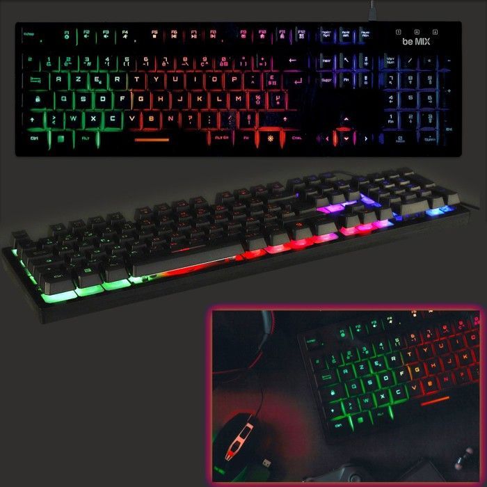 Gaming Keyboard - BE MIX - Backlit - USB 2.0 - Advanced Anti-ghosting - 19 Simultaneous Keys