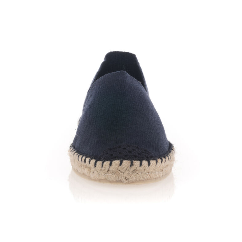 Blaue Damen-Espadrilles mit Seilsohlen