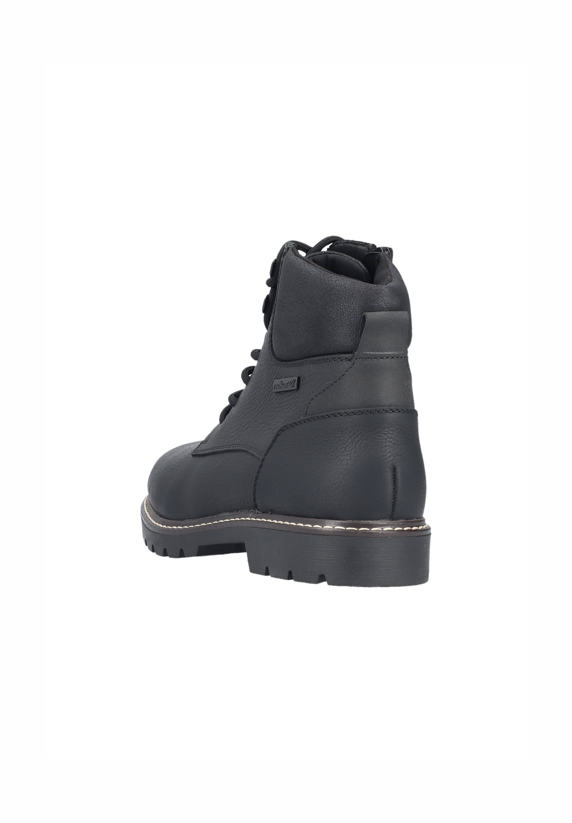 Kotníkové boty Rieker na šněrování - černé