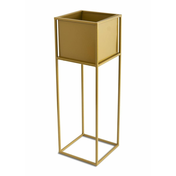 Nowoczesny kwietnik stojak złotym 70 cm GLAM