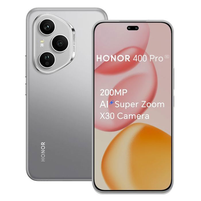 Smartphone 5G - HONOR 400 Pro - 12Go RAM - 512Go - Caméra AI ultra-claire de 200 MP - 5300 mAh - Gris - EU version