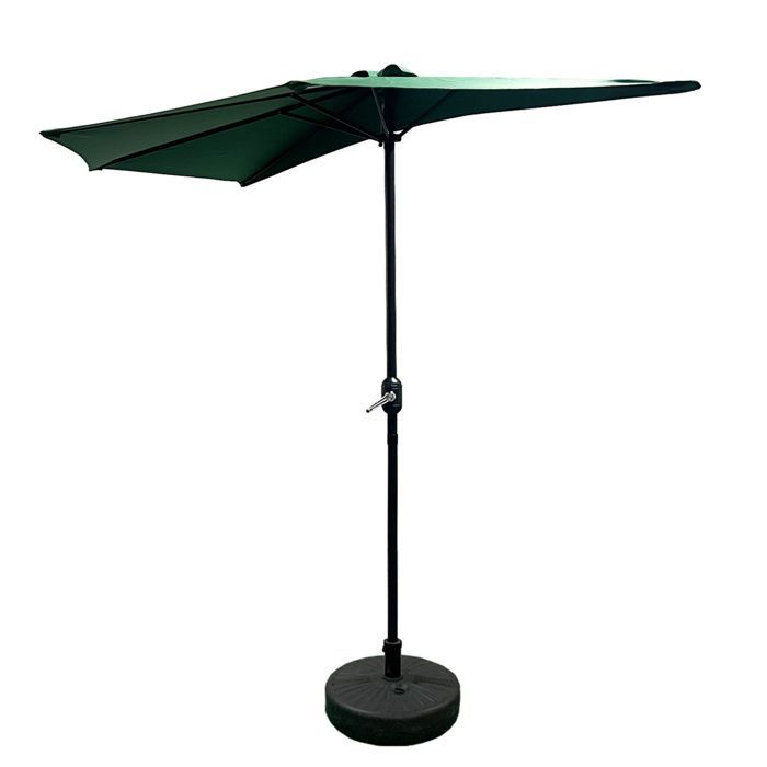 Aga CLASSIC halfronde parasol 270 cm donkergroen
