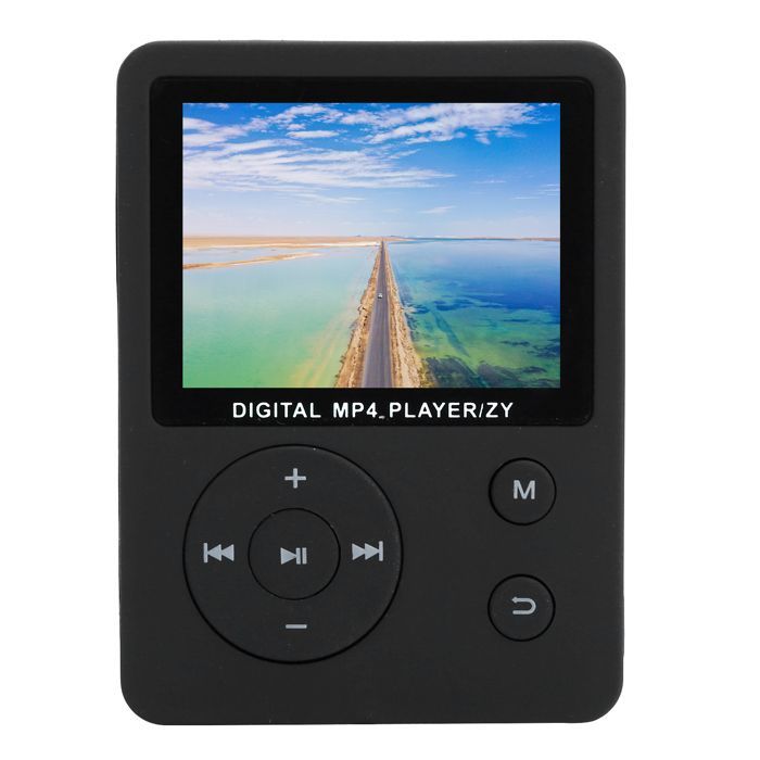 Reprodutor MP4 portátil com tela LCD de 18 polegadas, rádio, mini reprodutor de música, gravador de som e etiquetador de e-books.