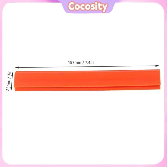 Soporte de goma antideslizante para púas de guitarra y bajo, color naranja, para micrófono o atril.