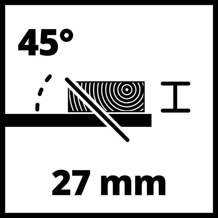 Sierra de mesa Einhell TC-TS 8 (1200 W, altura de corte de 45 mm, hoja de 210 mm)