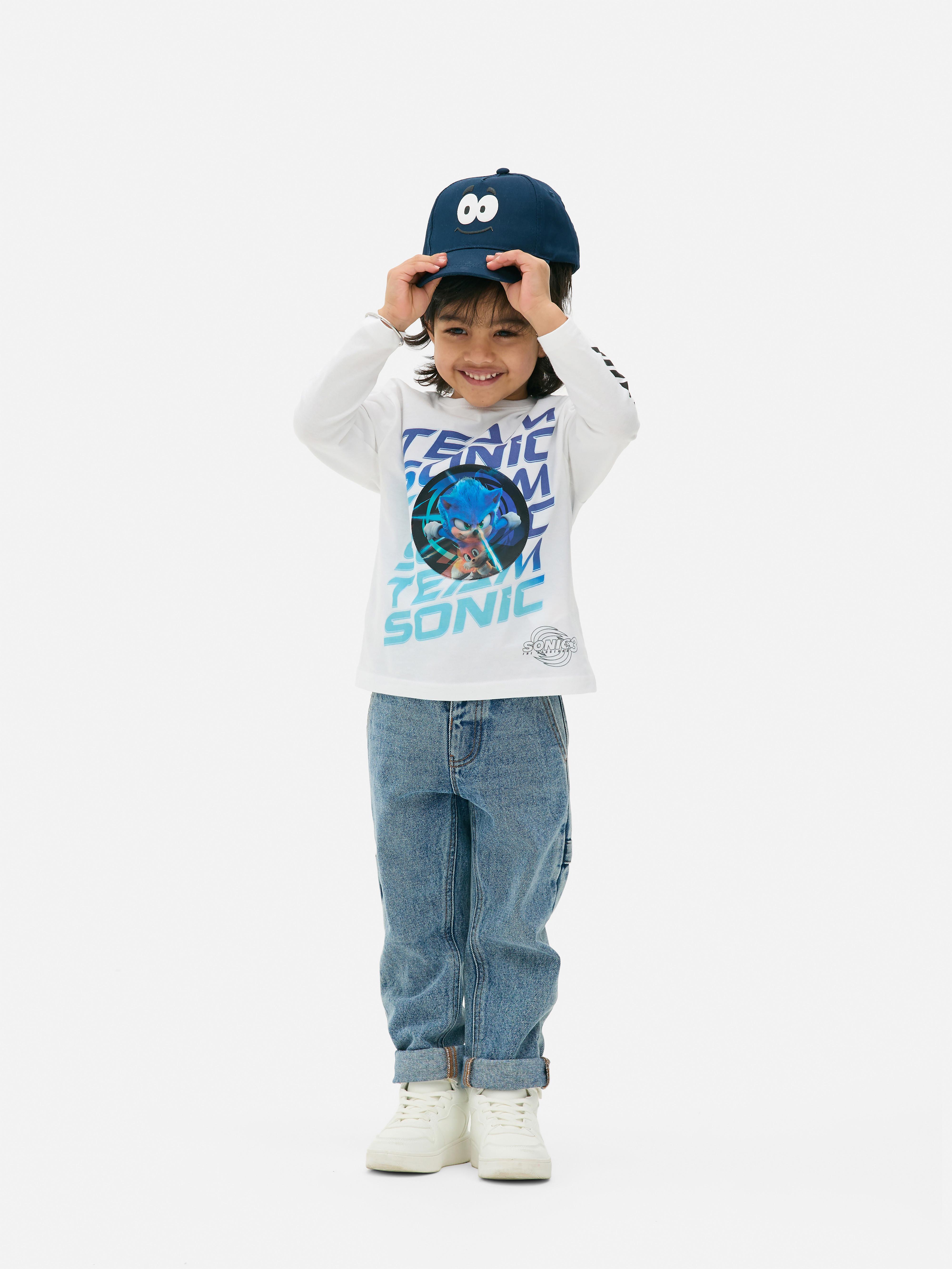 Tricou Sonic Ariciul Team Sonic Cu acest tricou cu mânecă lungă, micuțul tău aparține instantaneu Team Sonic