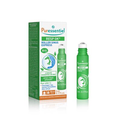 Puressentiel Resp Ok Roller Sinus Express Bio nosní roll-on příznaky sinusitidy 5 ml 5 ml