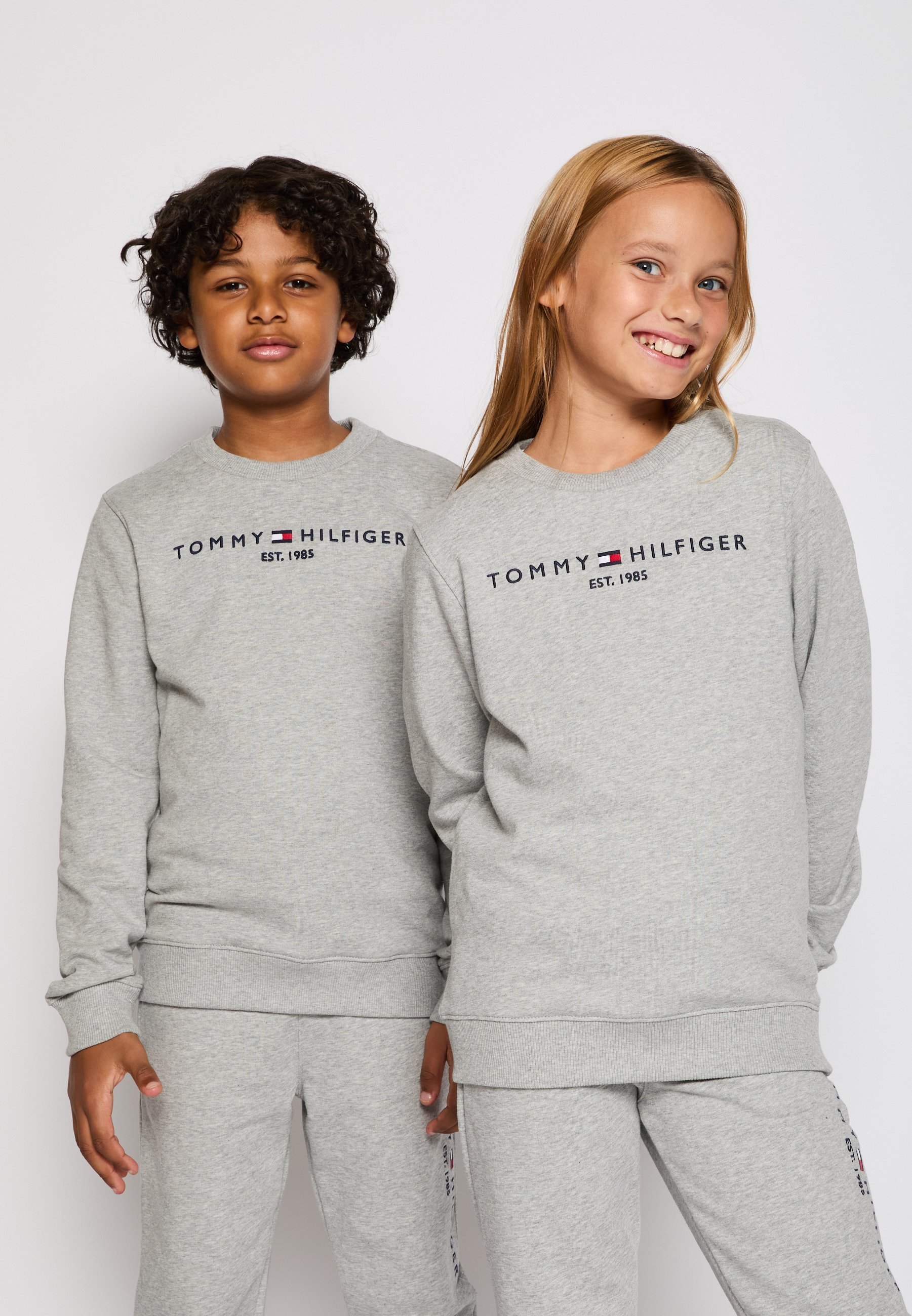 Tommy Hilfiger ESSENTIAL UNISEX - Sweatshirt - hellgrau meliert