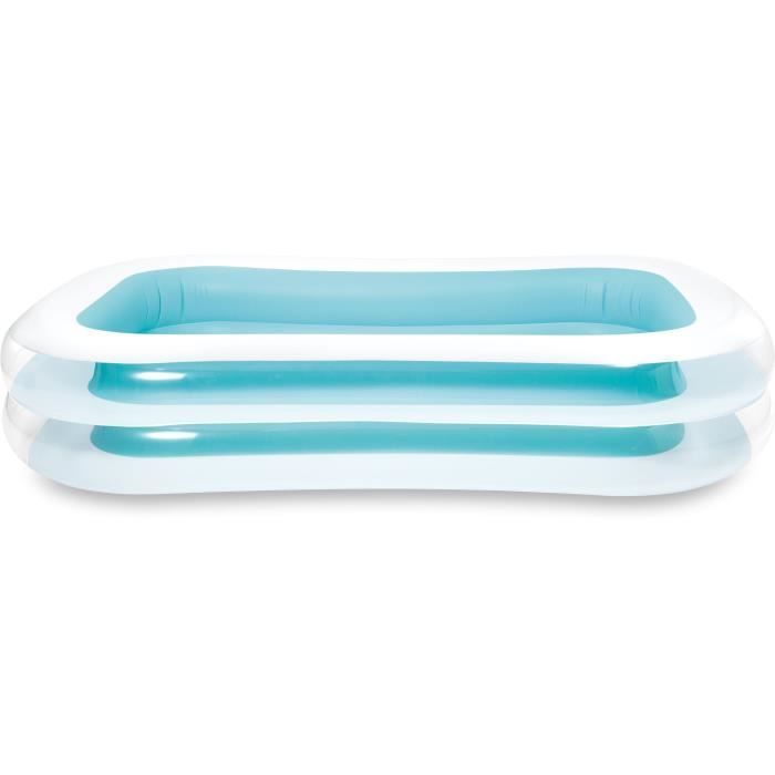 Piscina infantil rectangular Intex Family - 770 litros - A partir de 6 años - 262 x 175 x 56 cm