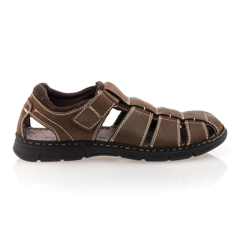 Brune sandaler / sko med åpen tå for menn