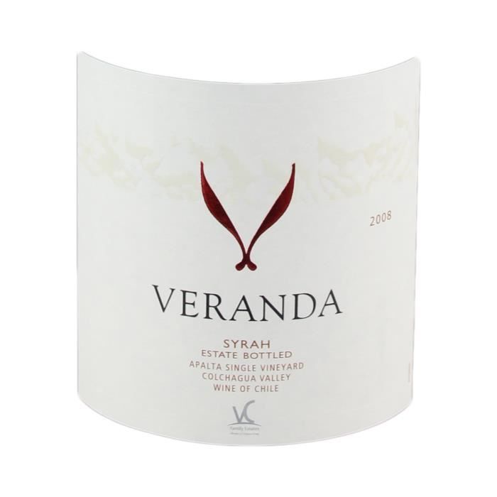 Chili Veranda Syrah Tinto 2008 - Caja de 3 botellas de 75 cl - Bodega Corpora - Vino Tinto - Origen: Chile - Variedad de uva: Syrah