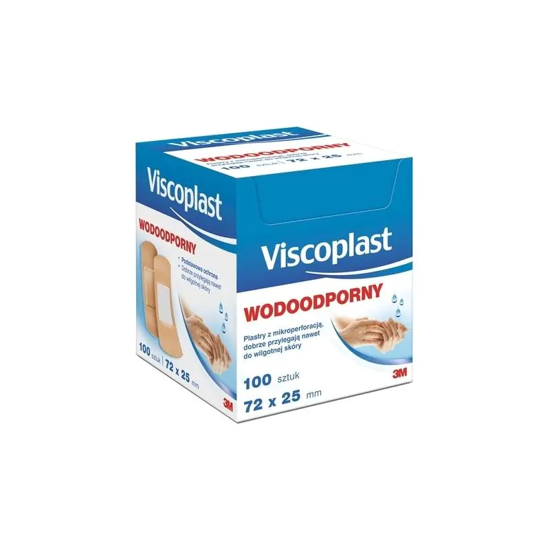 Viscoplast, Plastry wodoodporne, 7,2x2,5cm