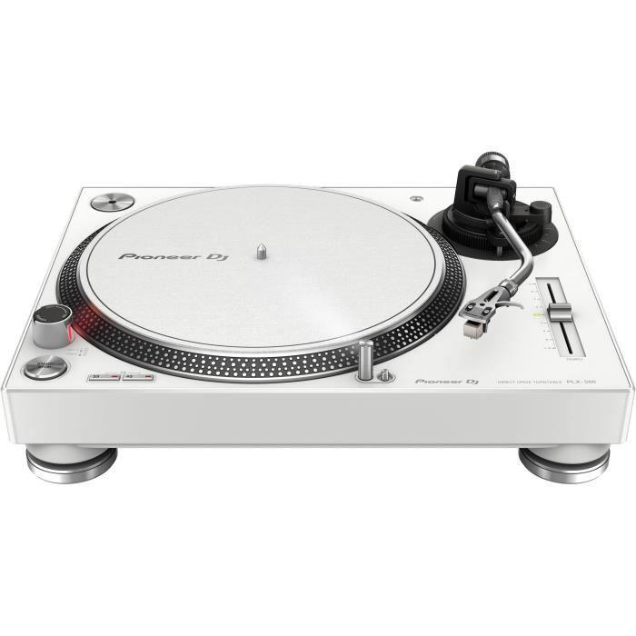 Platine Vinyle - PIONEER DJ - PLX-500-K - Son analogique - 1 sortie USB - Blanc