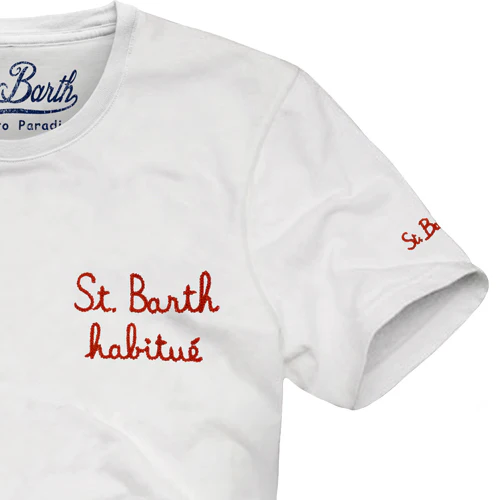 St. Barth regular geborduurd kinder-T-shirt