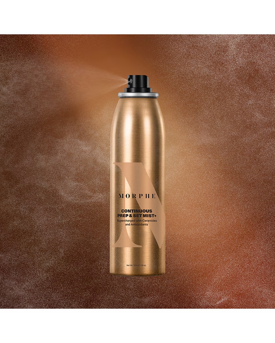 Spray fixator MORPHE, spray de pregătire și fixare continuă, plin de ceramide și antioxidanti