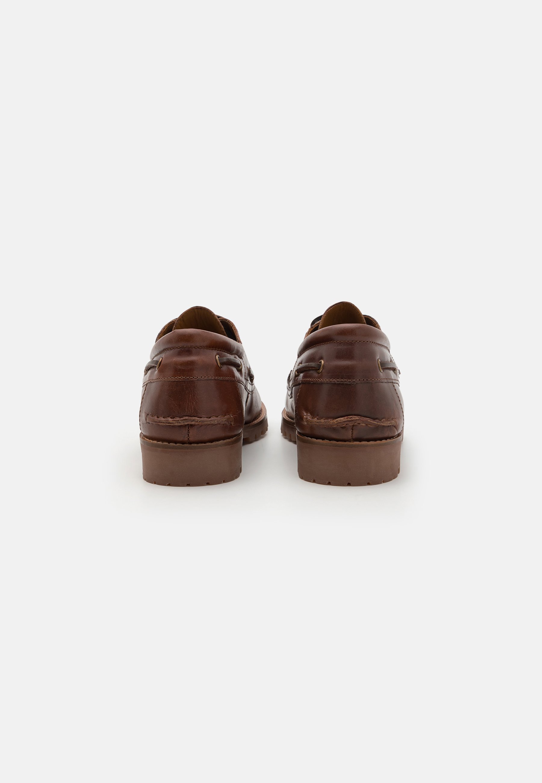 Pier One LEDER - Bootsschuhe - mittelbraun