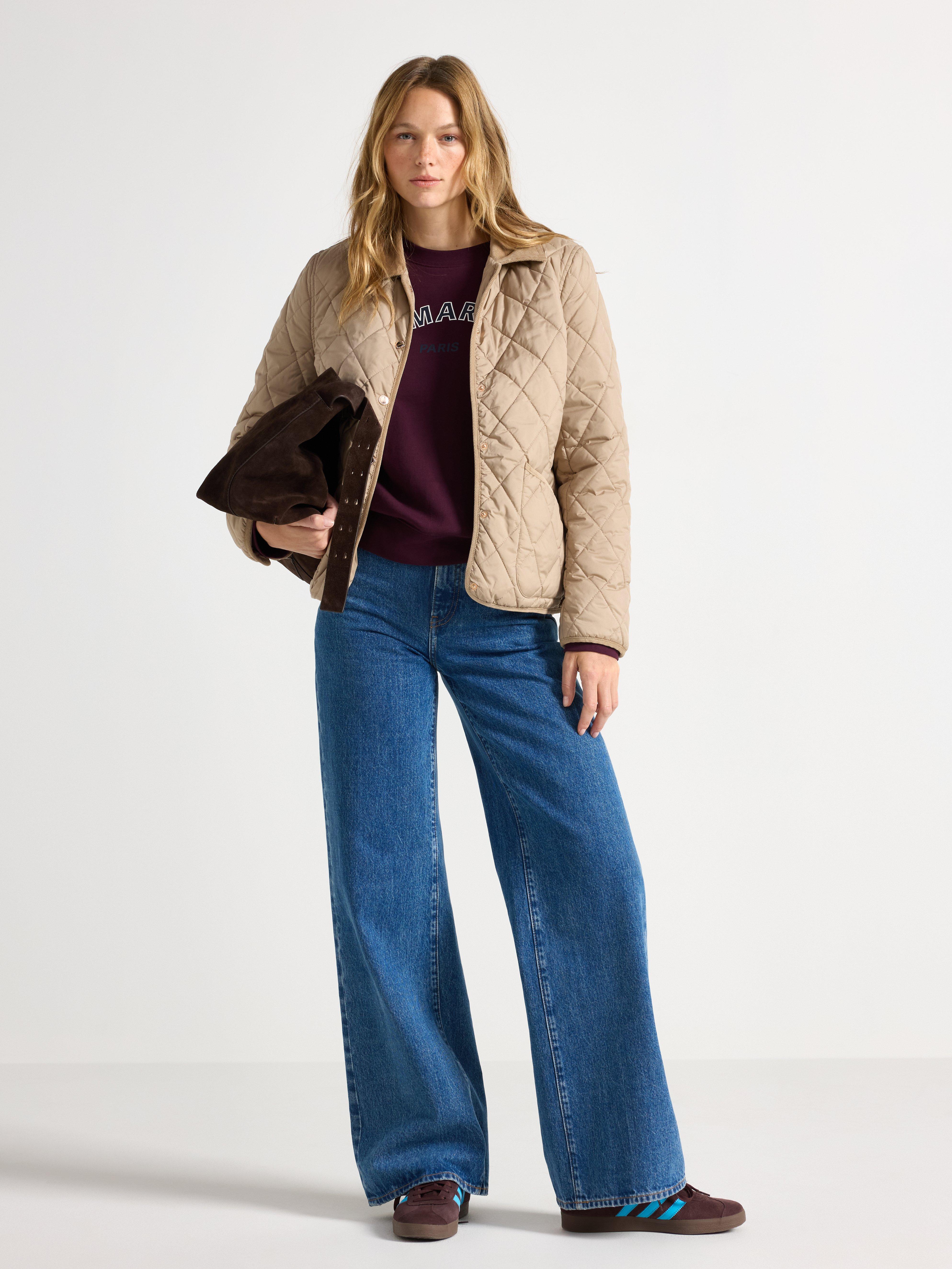 Veste matelassée beige