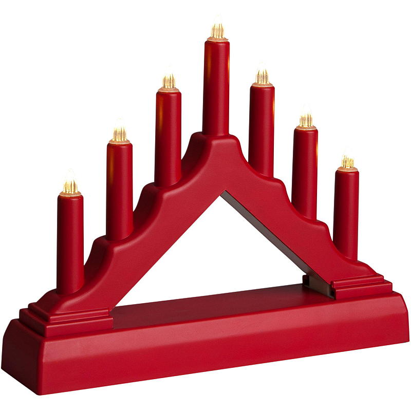 Light IT -adventtikynttilä, 7-haarainen, kisko