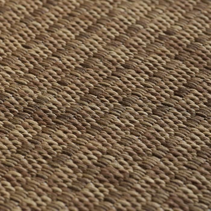 Tapis - SIMPEX - Tapis de Cuisine - Résistant aux Intempéries - Lavable - 200 x 290 cm - Marron