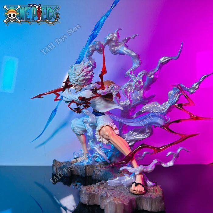 Figurine d'anime One Piece Monkey D. Luffy Gear 5 figurines d'action statue en pvc 28cm