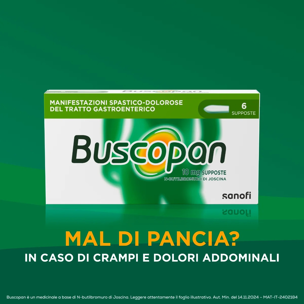 BUSCOPAN Buscopan 10 mg 6 Zäpfchen Krampflösendes Mittel