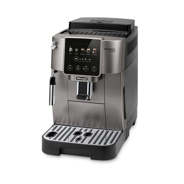 Cafetera espresso Delonghi Magnifica Start Pop FEB2252.TB de 1450 W, color plata, con molinillo.