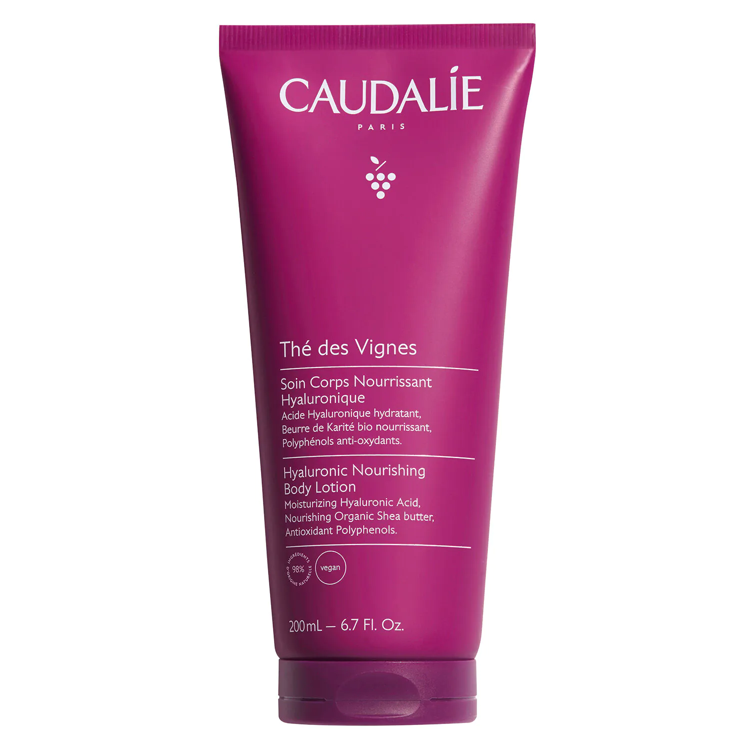 Caudalie Thé des Vignes Nawilżający balsam do ciała z kwasem hialuronowym, 200 ml