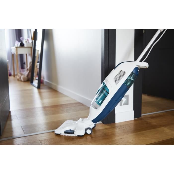 ROWENTA Clean&Steam Revolution Pulitore a vapore - Aspira e pulisce contemporaneamente - Elimina il 99,9% dei batteri RY7757WH