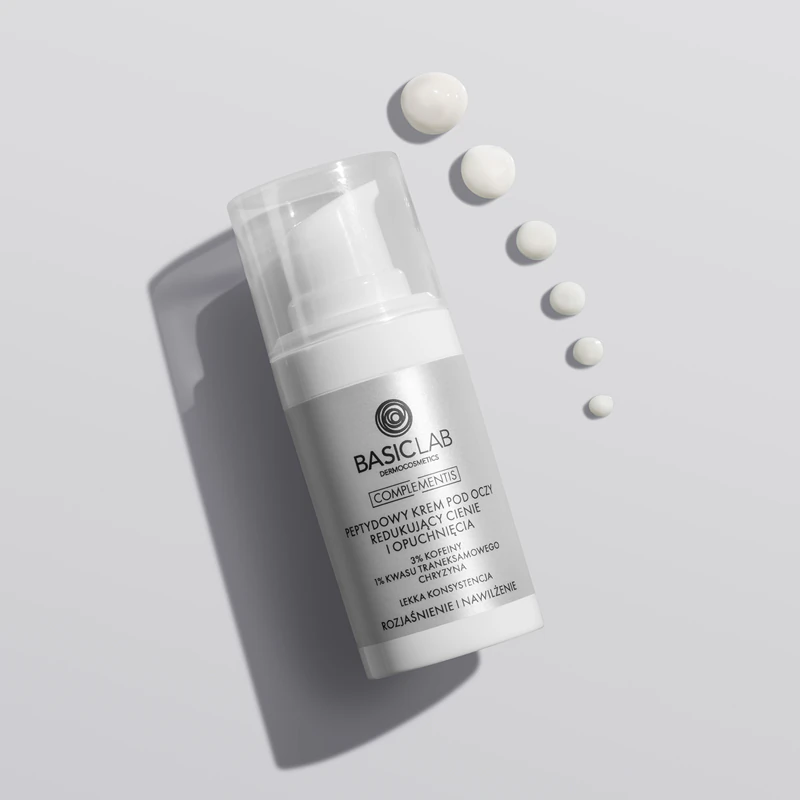 BasicLab Dermocosmetics Complementis creme leve para olhos contra inchaço e olheiras