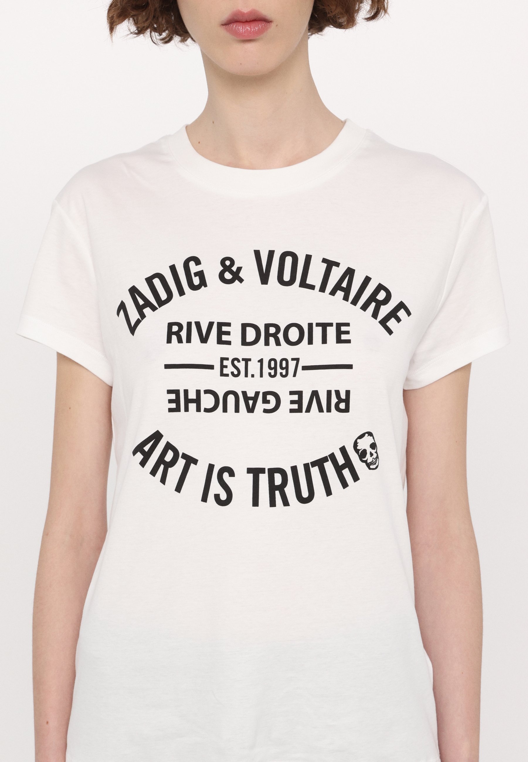 Zadig & Voltaire WALK ICO BLASON ECO - T-shirt imprimé - blanc