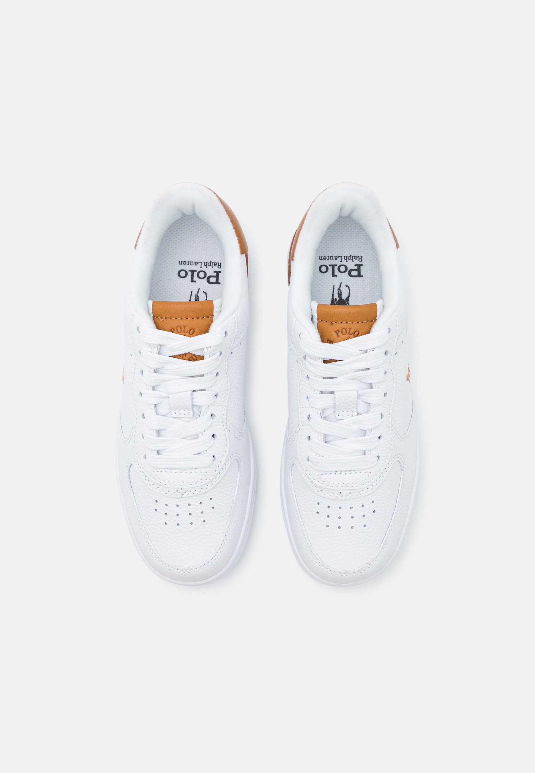 Polo Ralph Lauren MASTERS TOP LACE UNISEX - Sneakers - wit/beige