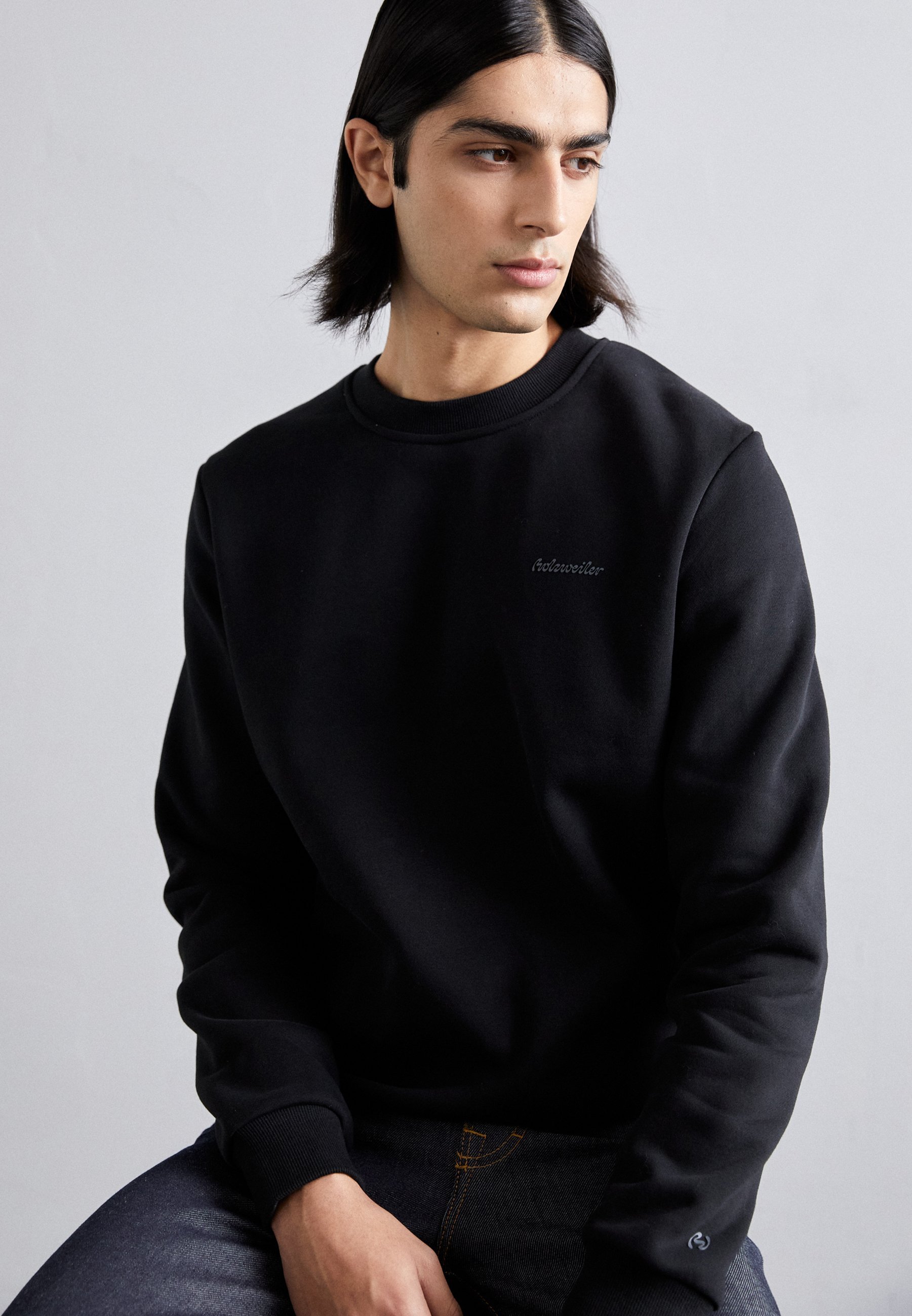 Holzweiler REGULAR CREW - Sweat à capuche - black