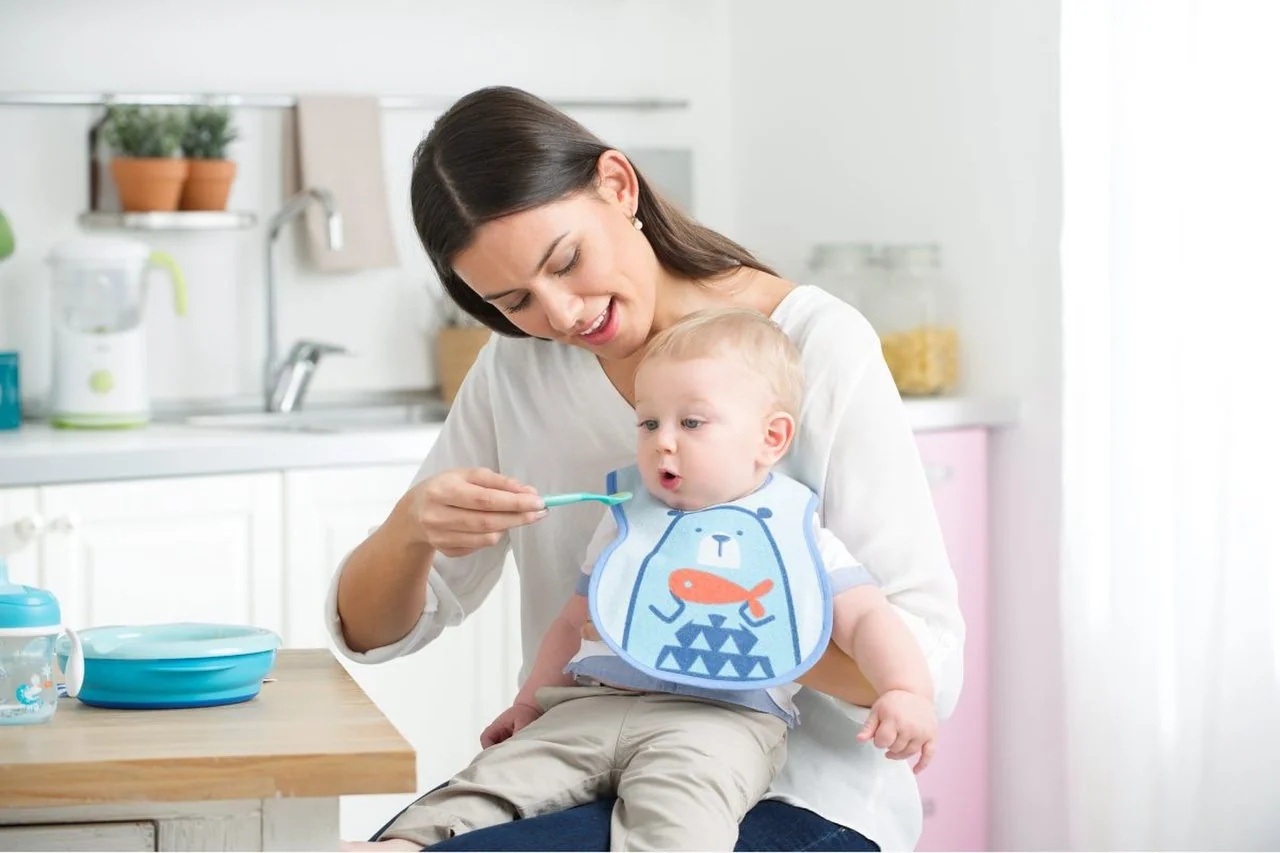 CHICCO Chicco Lätzchen ab 6 Monaten, 3 Stück, blau