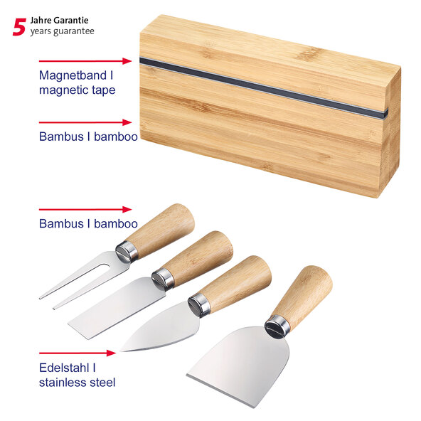 Cheese cutlery set, 6-piece.