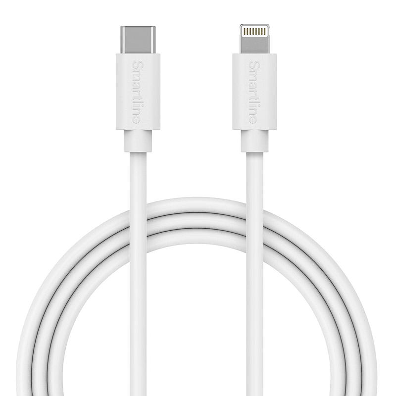 Smartline laddningskabel USB-C till lightning 3 m