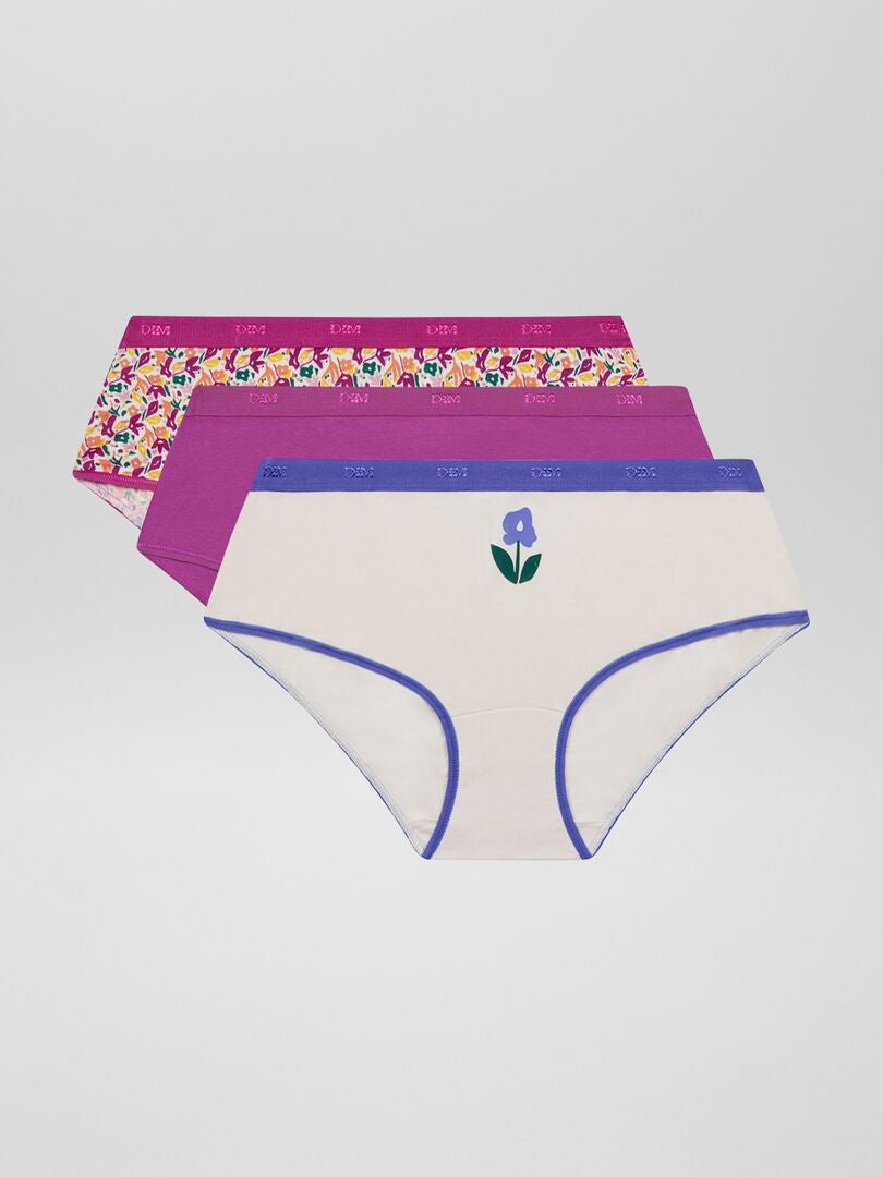 Conjunto de 3 calças culote 'Dim' - ROSA