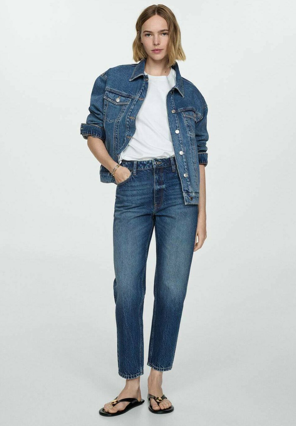 Jeans Mango modello Relaxed Fit - blu scuro