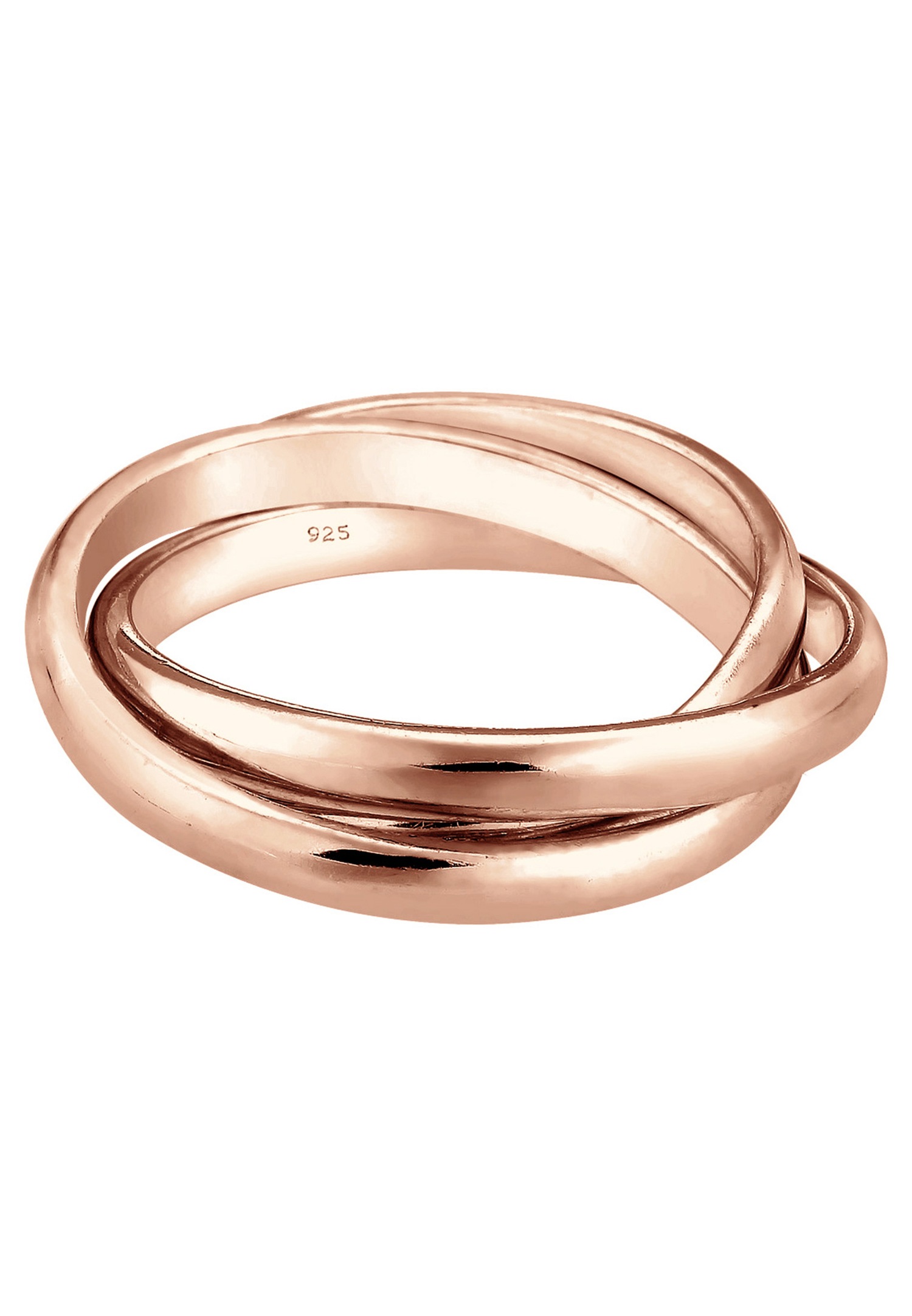 Elli Femmes Trio Enroulement Basique en Argent Sterling 925