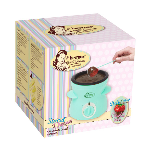 Mini Schoko-Fondue, türkis