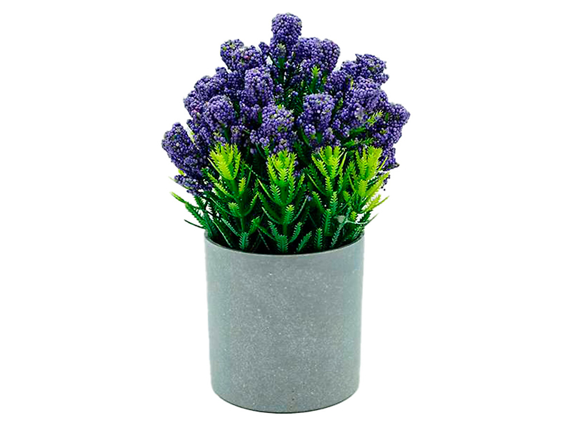 Sztuczna roślina w doniczce 19 cm fioletowa