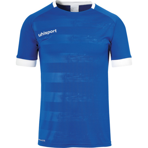 Maillot Division II à manches courtes Azur/blanc Uhlsport