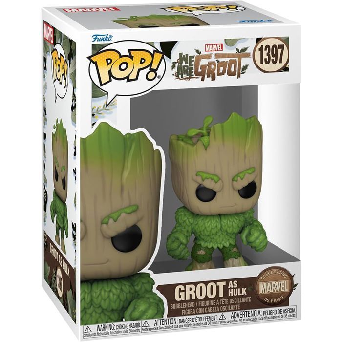 Collectible figurine - FUNKO - We Are Groot Hulk - Multicolor - Officially licensed Guardians of the Galaxy - 90g