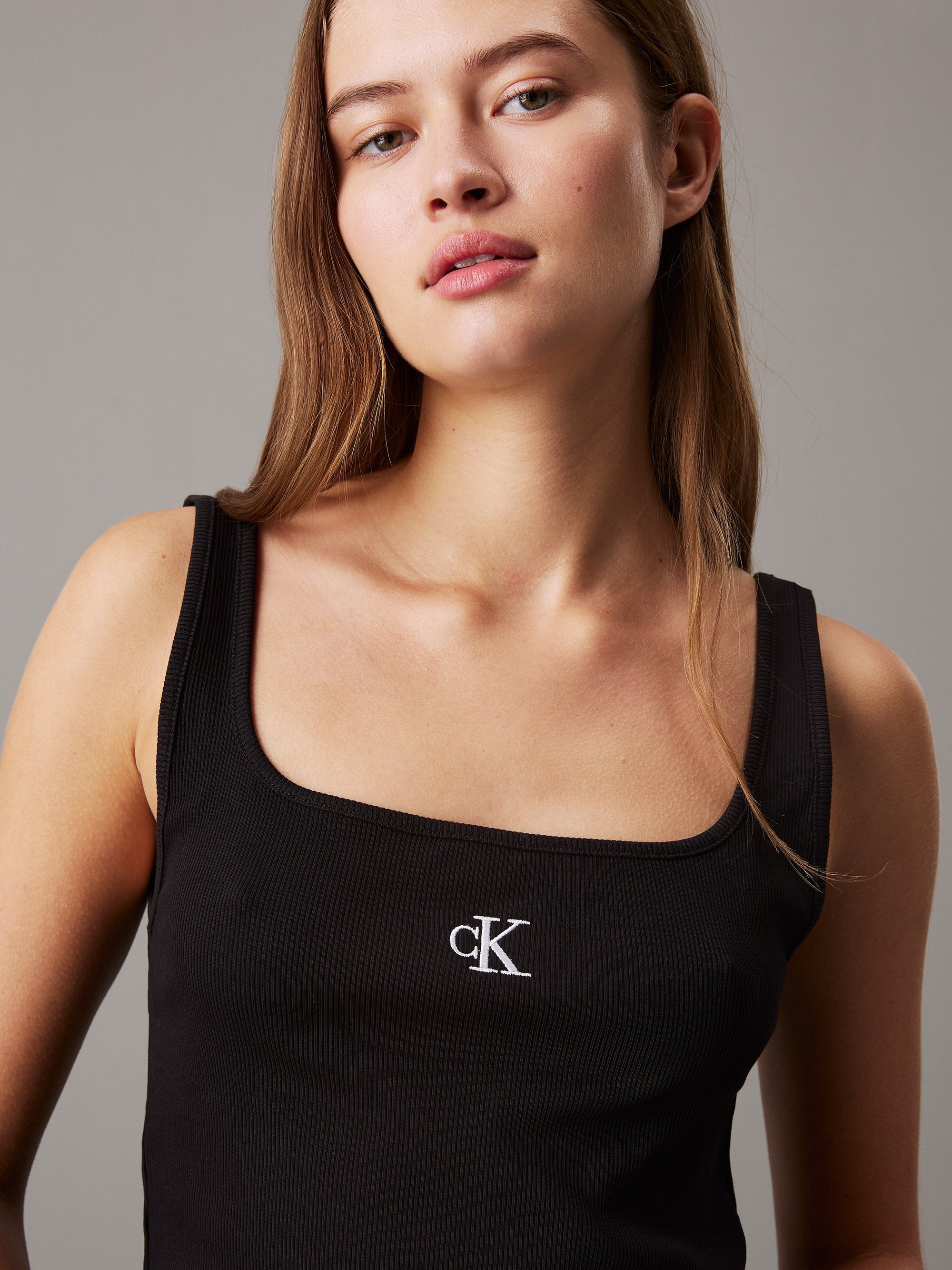 Calvin Klein Jeans CK Tanktop - zwart