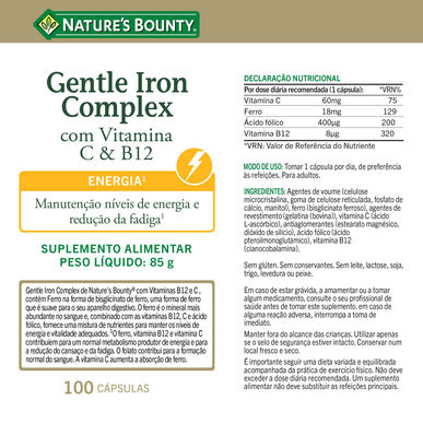 Železný komplex Nature's Bounty 100 kapslí