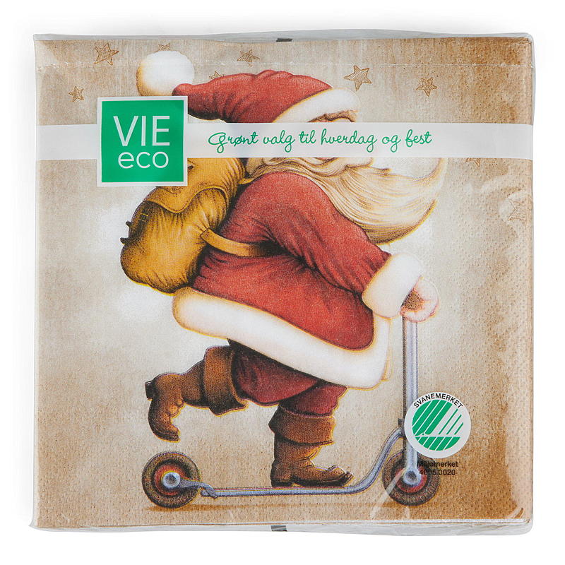 Vie Eco Servietter 20-pak 33x33 cm, julemotiv